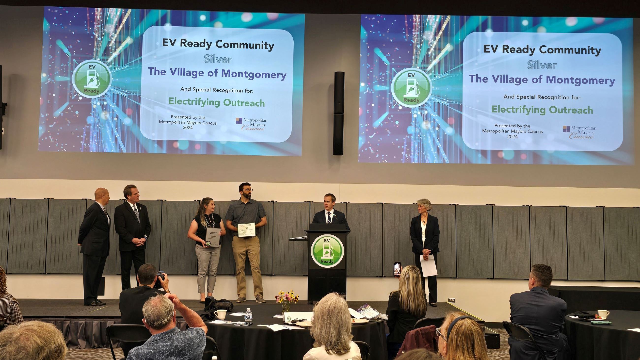Montgomery-President-Brolley-accepts EV Award