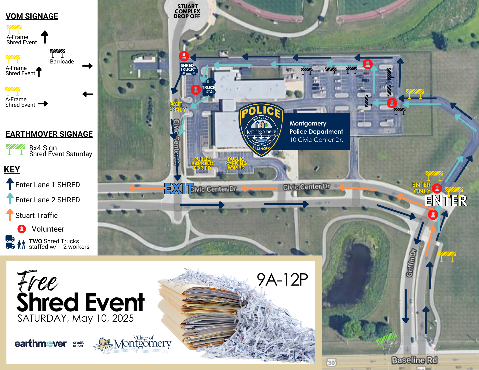 Shred Event Map - Spring 2025