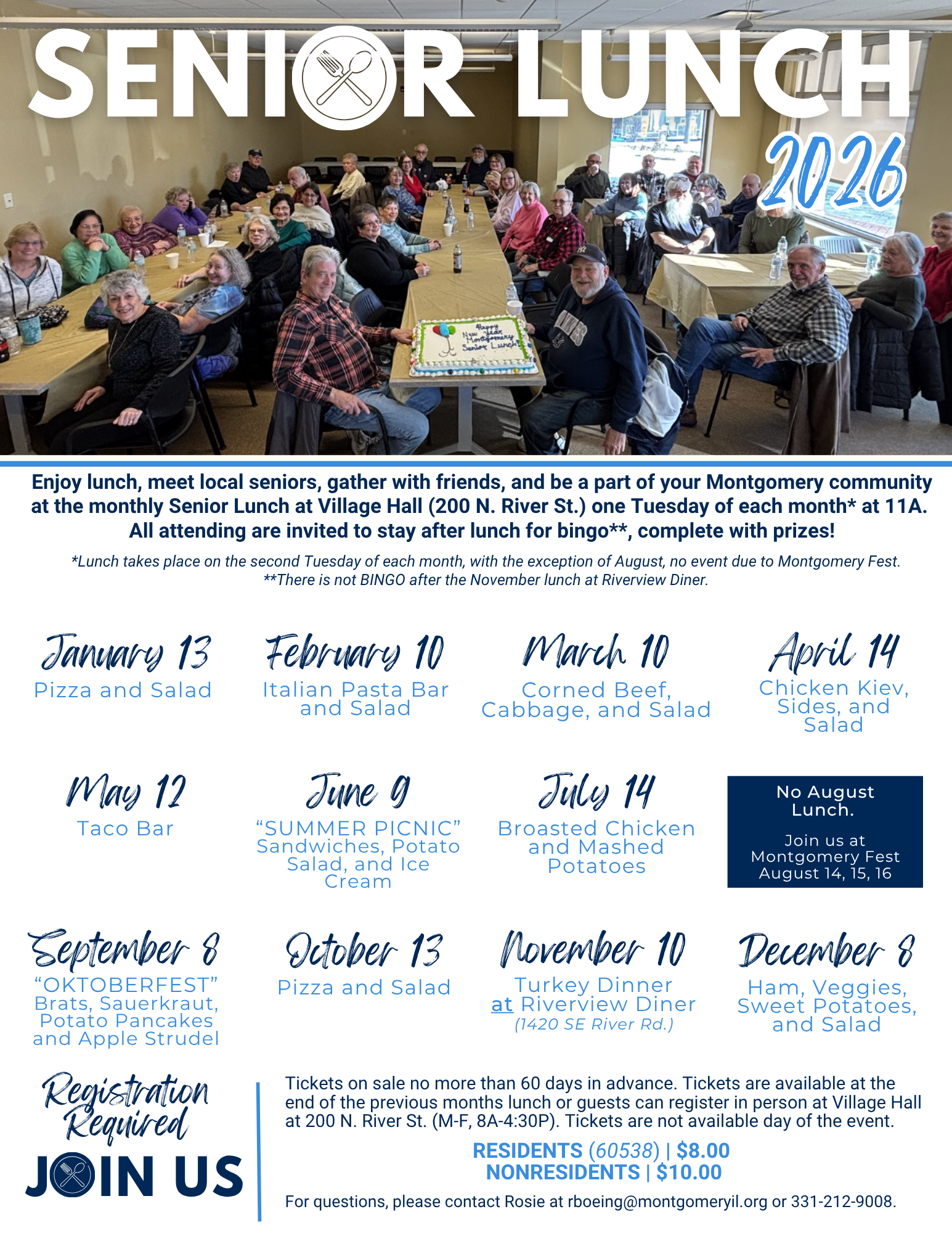 2026 Senior Lunch Year in Menus